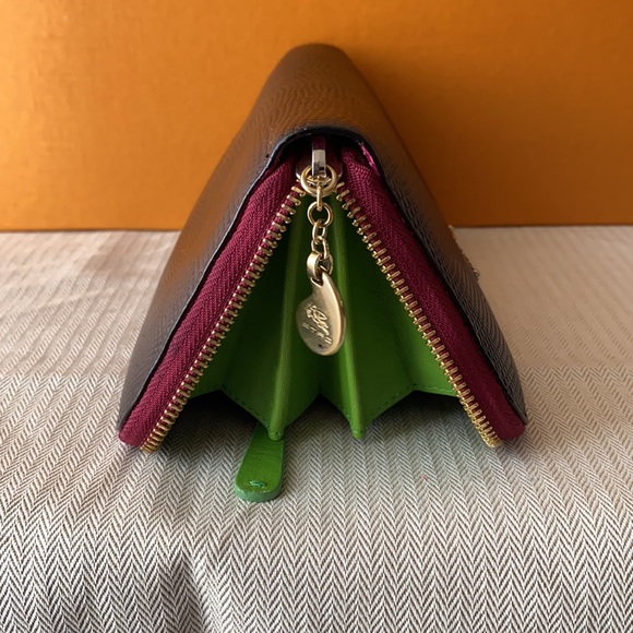 Auth. ETRO Wallet Tricolore zippy wallet - Picture 12 of 15